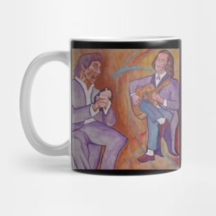 Paco de Lucia and singer Camarón de la Isla, painted by Aguijarro Mug